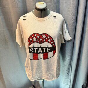 Red/White State T-Shirt